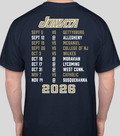 2026 Schedule T-shirt - Gildan 50/50 Dryblend (Unisex)